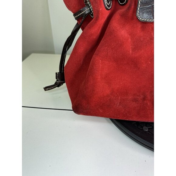 Dooney and Bourke Tote Red Soft Leather Shoulder HandBag - Picture 5 of 13